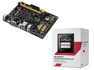 GIGABYTE GA-AM1M-S2H + Amd Sempron 3850 @ 4 X 1,30 Ghz + 4 Go Ddr3 + Backplate EUR 40,00 - FR