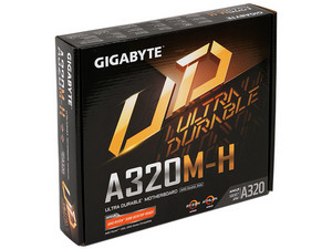 T. Motherboard Gigabyte GA-A320M-H, AMD 320 Chipset, Supports: 1st, 2nd Gen AMD Ryzen Processor, Socket AM4, DDR4 Memory: 3200(OC)/2933(OC)/2133 MHz, 64GB Max, Integrated: HD Audio , Network, USB 3.0, SATA3, Micro-ATX, Pts: 1xPCIEx16, 1xPCIE.
