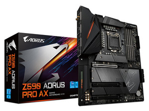 T. GIGABYTE Z590 AORUS PRO Motherboard (rev. 1.0), Intel Z590 Chipset, Supports: 11th & 10th Gen Core, Socket 1200, Memory: DDR4 5400(OC)/3600(OC)/2133 MHz, 128GB Max, Integrated: Audio, Network, USB 3.0 and SATA 3.0, M.2, ATX, Pts: 1xPCIEx16, 2xPCIEx4