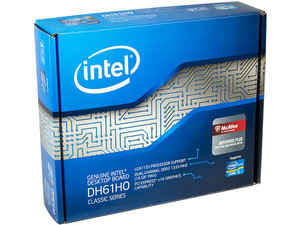 T. Madre Intel DH61HO, ChipSet Intel H61 Exp.,
Soporta: Core i7/i5/i3 de Socket 1155,
Memoria: DDR3 1333/1066 16 GB Max,
Diseño Micro-ATX, Ptos: 1xPCIEX16, 2xPCIEx1