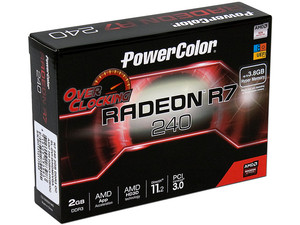 Tarjeta de Video PowerColor AMD RADEON R7 240 OverClocking, 2 GB GDDR3, HDMI, DVI, Puerto PCI Express x16 3.0.