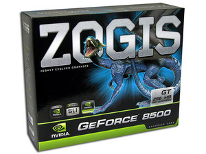Tarjeta de Video ZOGIS NVIDIA GeForce 8500GT, 256MB DDR2, Salida a TV, 100% compatible con DirectX 10. Puerto PCI Express 16x