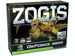 Tarjeta de Video ZOGIS NVIDIA GeForce 8600GT, 512MB DDR2, Salida a TV, 100% compatible con DirectX 10. Puerto PCI Express x16