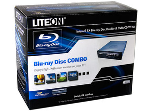 Combo Liteon Lectora de Discos Blu-ray y quemadora de DVD/CD, Interna, 8X, SATA.