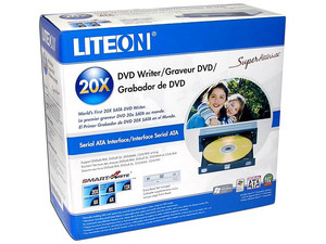 Quemador Liteon, Color Negro y Beige Serial ATA:
DVD+RW: Graba/Regraba/Lee: 20x/8x/16x,
DVD+R DL: 8X, DVD-R DL: 8X, DVD-RAM: 12X,
DVD-RW: Graba/Regraba/Lee: 20x/6x/16x,
CD-RW: Graba/Regraba/Lee: 48x/32x/48x