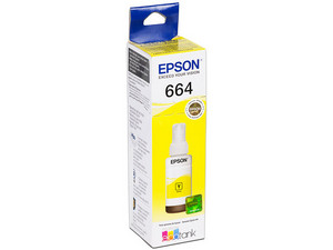 Botella de Tinta Amarilla Epson T664, Modelo: T664420-AL