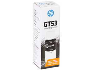 Botella de tinta original HP GT53, Color Negro (1VV22AL).