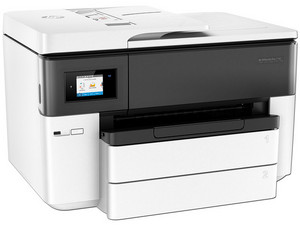 Multifuncional de Inyección de Tinta a Color HP Officejet Pro 7740, Impresora, Escáner, Copiadora y Fax, USB, Ethernet, Wi-Fi, formato ancho.