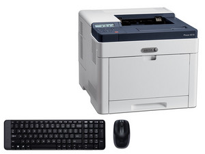 Impresora A Color Xerox Phaser 6510_DNI, Hasta 30 ppm, 1200 x 2400 ppp, Ethernet, USB 3.0 Incluye Teclado / Mouse Logitech MK220.