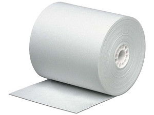 Rollo de papel térmico PCM de 57 x 60 mm. Color blanco.