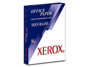 Papel Bond Xerox tamaño Carta, 75gr. Caja con paquetes de 500 Hojas.