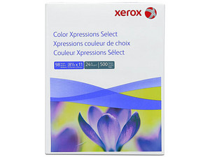 500 hojas de papel Bond Xerox Xpression tamaño Carta. Color Blanco.