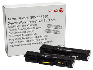 Cartucho de Tóner Xerox Dual Pack Color Negro, Modelo: 106R02782.