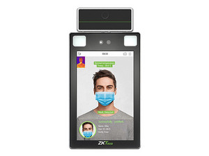 Control de asistencia ZKteco PROFACE X TI ID de hasta 30,000 rostros, 5,000 Palmas, 1,000,000 eventos, Detección de Temperatura y cubrebocas, Antipandemico.