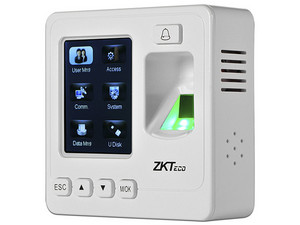 Control de acceso ZKTeco SF100 ID de hasta 1,500 huellas y 80,000 registros.