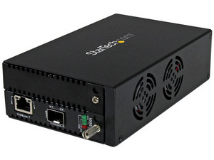 Conversor de Medios Ethernet de Cobre a Fibra de 10 Gigabits, Gestionado con SFP+ Abierto.