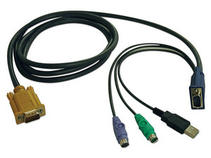 Cable Combinado TrippLite USB/PS2 para KVM, 3.05 m
