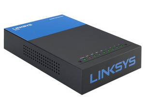 Ruteador empresarial VPN Linksys Gigabit con balanceo de carga, dual WAN, LAN.