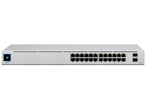 Switch Ubiquiti Networks UniFi 24 PoE USW-24-POE de 24 puertos 10/100/1000, 2 Puertos Ethernet SFP.