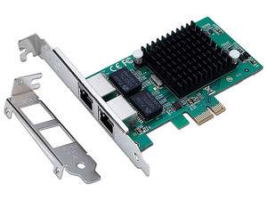 Tarjeta de Red X-Media Gigabit Ethernet de 2 puertos, 10/100/1000 Mbps, PCI Express.