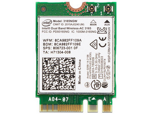 Low Profile WiFi Scheda WiFi Intel Dual Band Wireless-AC 3165 Per - Foto 13