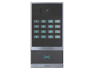 Videoportero SIP Fanvil i64, 2 relevadores, Cámara de 2MP, Teclado numérico iluminado, IP66, PoE. Color Negro