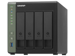 Servidor NAS QNAP TS-431X3-4G-US, con 4 bahías para discos duros (no incluidos), 2 Puertos Gigabit, 4GB DDR3.