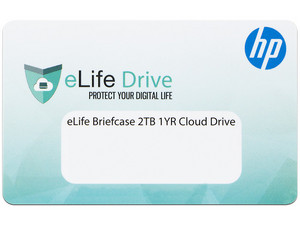 Almacenamiento en la Nube personal Elife Briefcase HP de 2 TB por 1 Año.
