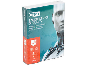 Eset Multi-device Security 2019 (5 Usuarios) (1 año). Empaque original desgastado, producto con desgaste y uso visible
