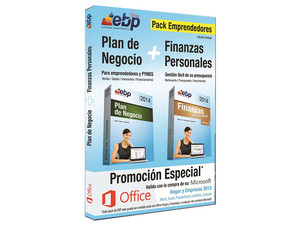 Pack Emprendedores EBP, Plan de Negocios + Finanzas Personales. (Valido solo en la compra de Office Hogar y Empresas 2013)  
