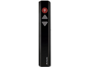 Presentador inalámbrico Acteck con puntero láser rojo, USB.