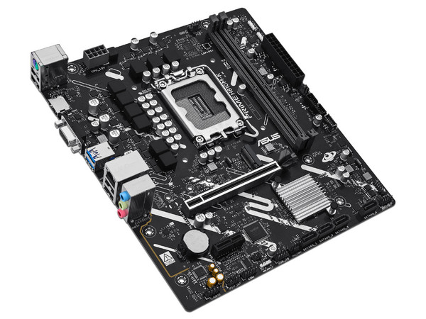 T. Madre ASUS PRIME H810M-K: 
Chipset Intel H810, 
Segmento: Básico, 
Socket 1851, 
Soporta: Procesadores Intel Ultra, 
Memoria: DDR5 6400MHz, 64GB Max, 
Integrado: AudioHD, Red, USB, M.2, 
Micro-ATX, Ptos: 1xPCIE4.0x16, 1xPCIE4.0x1.
