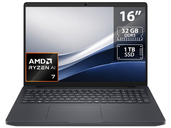 Workstation DELL Pro Max 16: 
Procesador AMD Ryzen AI 7 Pro 350 (hasta 5.0 GHz), 
Memoria de 32GB DDR5, 
SSD de 1TB, 
Pantalla de 16