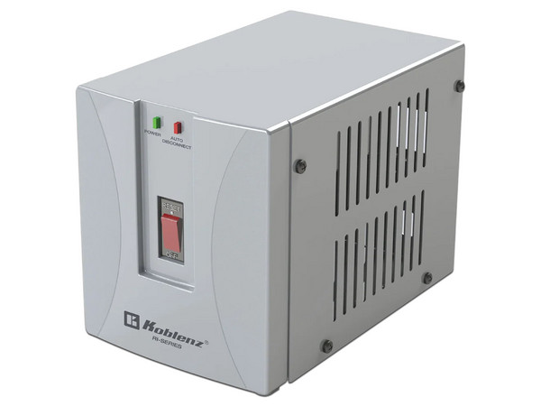 Regulador de Voltaje Koblenz RI-2003, 2000VA (1400W), 1 Puerto NEMA 5-15R, 120V. Color Gris.