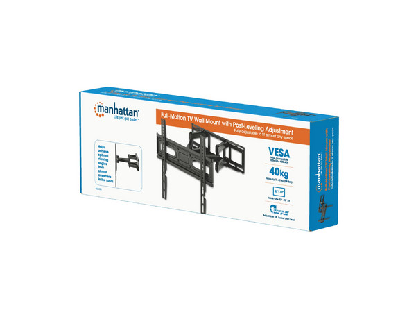 Soporte de pared articulado Manhattan 462433 para pantalla plana o curva de 32
