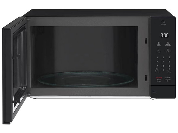 Horno de Microondas LG MS2097JSS de 1200W, 2 Pies Cúbicos, Smart Inverter. Color Negro.