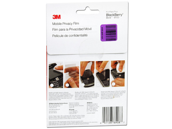 Filtro de Privacidad 3M para BlackBerry Bold 9700