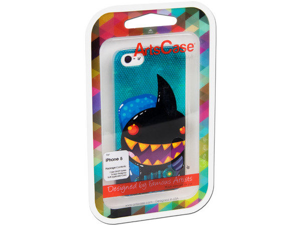 Cubierta ArtsCase SlimFit Sharkie para iPhone 5.