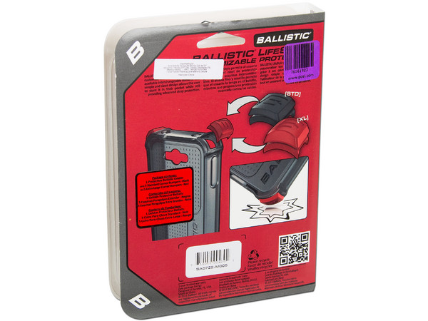 Funda de Silicón Ballistic LifeStyle para iPhone 4 y 4S con esquinas intercambiables reforzadas contra caídas.