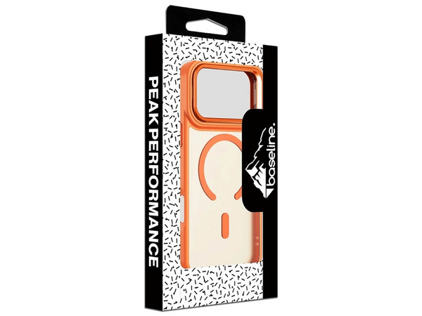Funda Baseline InFrame para iPhone 17, Compatible con MagSafe. Color Naranja.