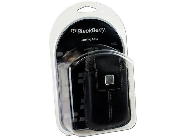 Funda BlackBerry de piel con clip giratorio 