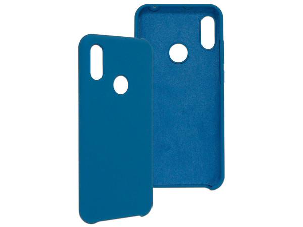 Funda Protectora GHIA de silicón para Huawei Y6S con mica. Color Azul.