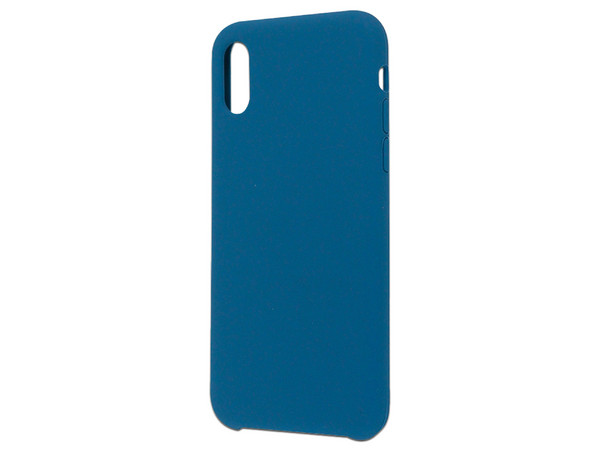 Funda de Silicon Ghia, con Mica, para iPhone XS / X. Color Azul.