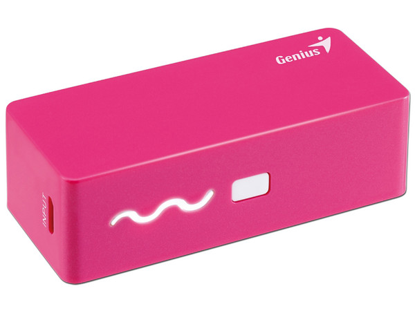 Batería Portátil recargable Genius ECO-u261 de 2600 mAh para Smartphones.