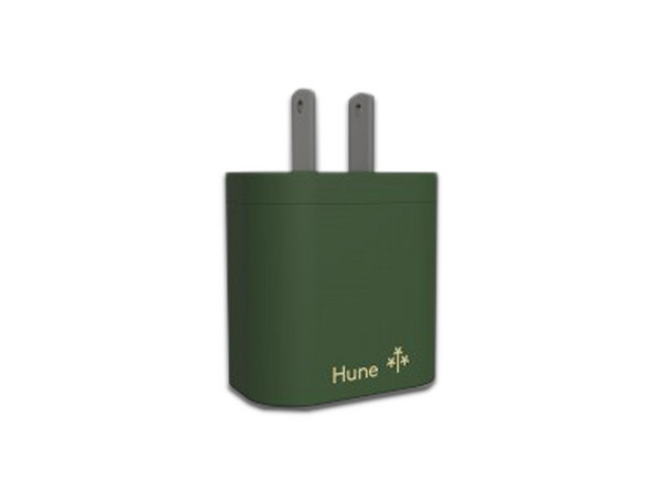 Cargador de pared HUNE Huron AT-ACC-WA-061BOS de 2 Puertos USB, 1A. Color Verde (No incluye cable)
