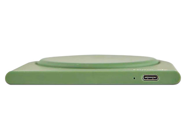 Cargador Inalámbrico HUNE Hoja AT-ACC-WI-001BOS, 10W, Universal. Color Verde