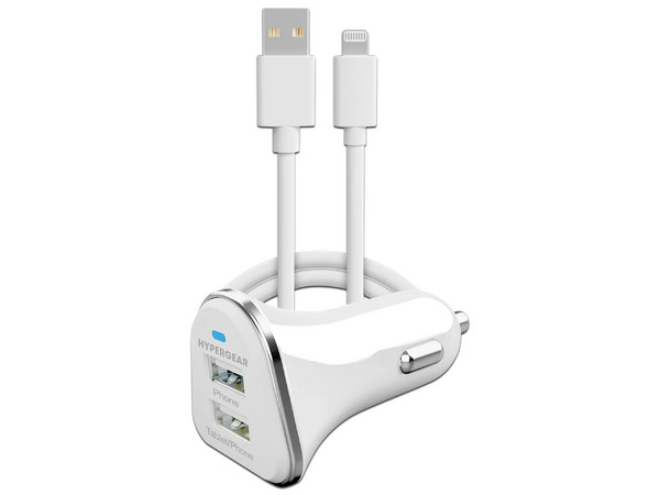 Cargador para Auto Hypergear 16028 de 17W, Lightning, Para iPhone.