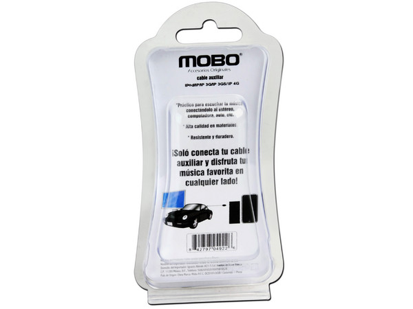 Cable de Audio Auxiliar MOBO para Ipod e Iphone 