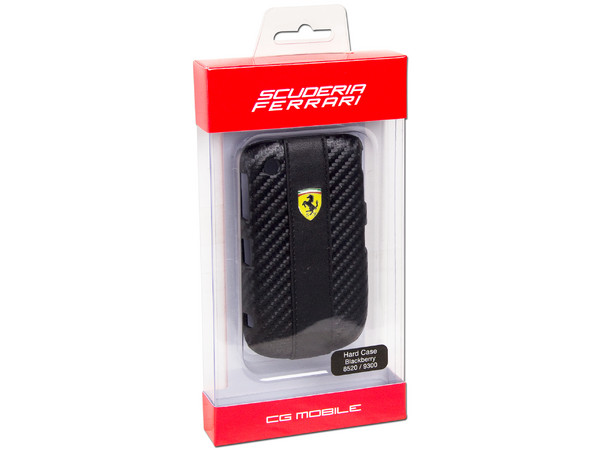 Hard Case Scuderia Ferrari para BlackBerry 8520/9300 color negra  