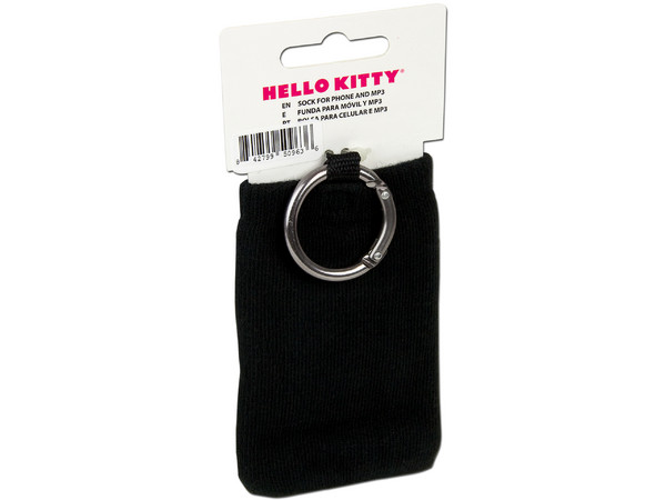 Funda Tipo Calcetín Hello Kitty. Color Negro